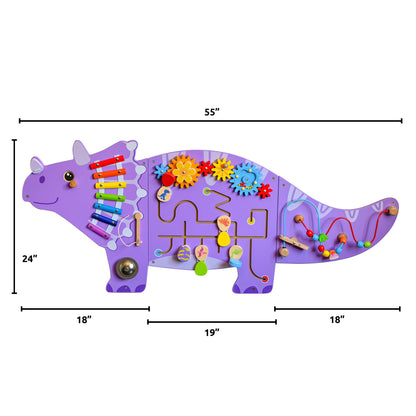 Triceratops Activity Wall Panels- Set of 3
