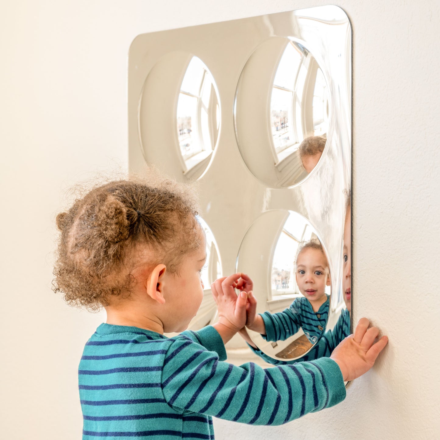 Sensory Wall Toddler Mirror Large - 4 Bubbles