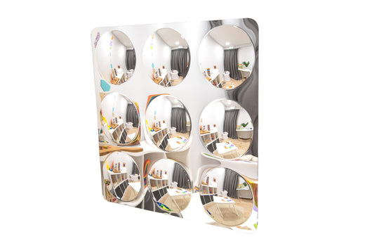 Sensory Wall Toddler Mirror Giant - 9 Bubbles