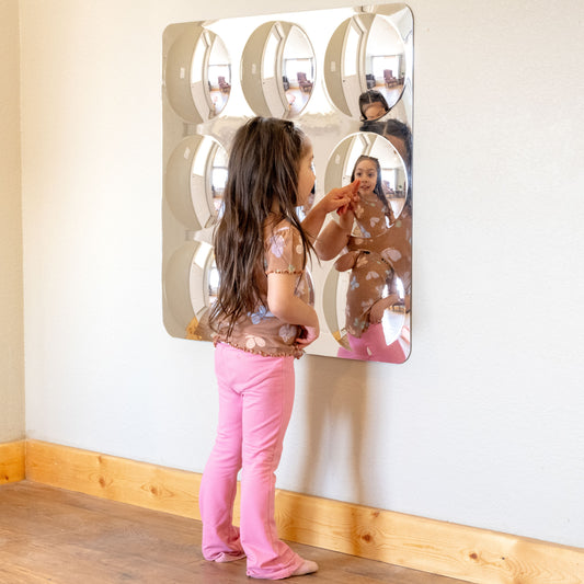 Sensory Wall Toddler Mirror Giant - 9 Bubbles