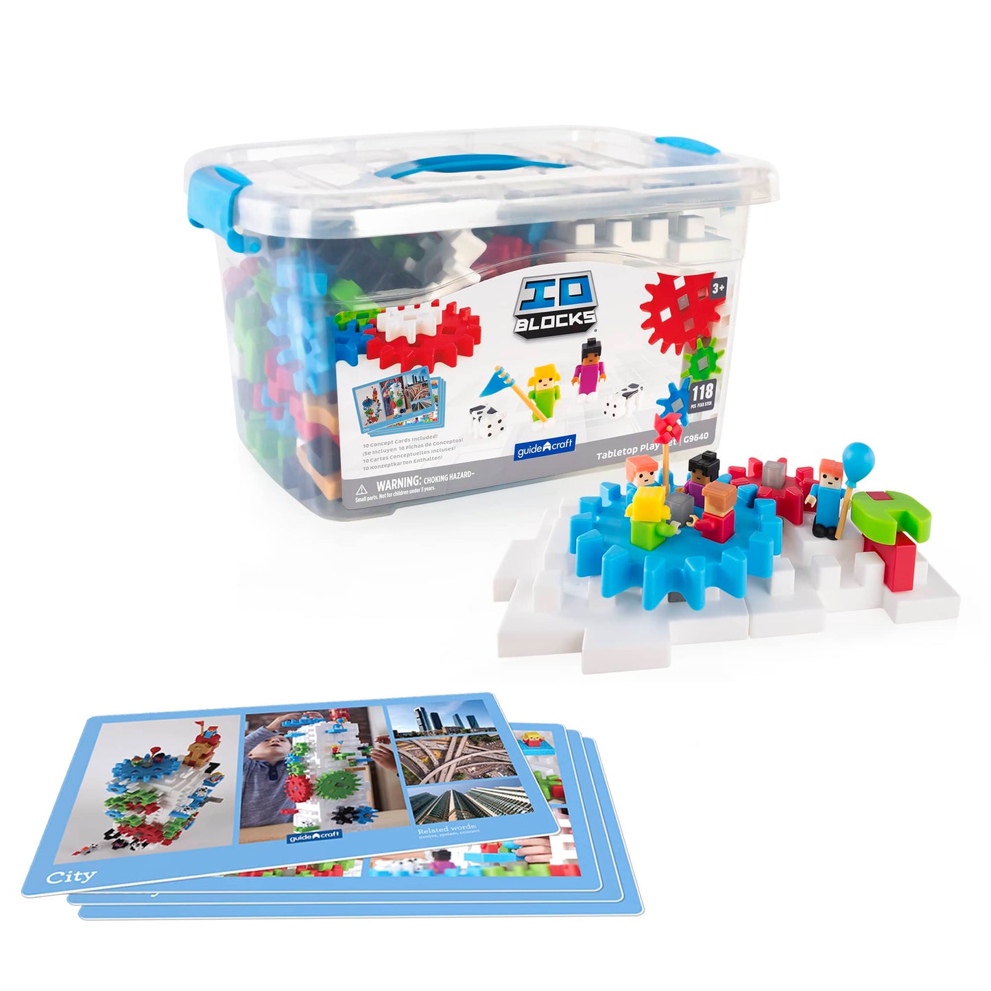 Io Blocks Tabletop Play Set 128 Pcs