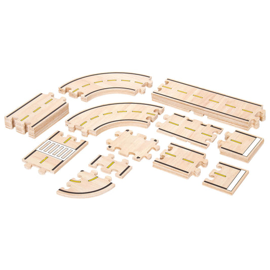 Double-Sided Roadway System - 42 Piece Set