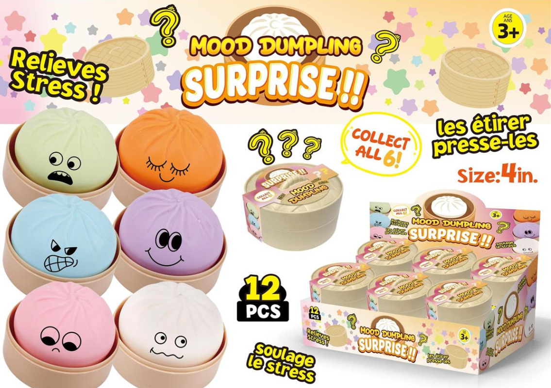 Dumpling Surprise, Moody Face - 3.5" - Blind Box - 1 Piece