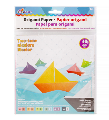 30-Sheet Origami Paper - 2-Tone - 6.9" x 6.9"