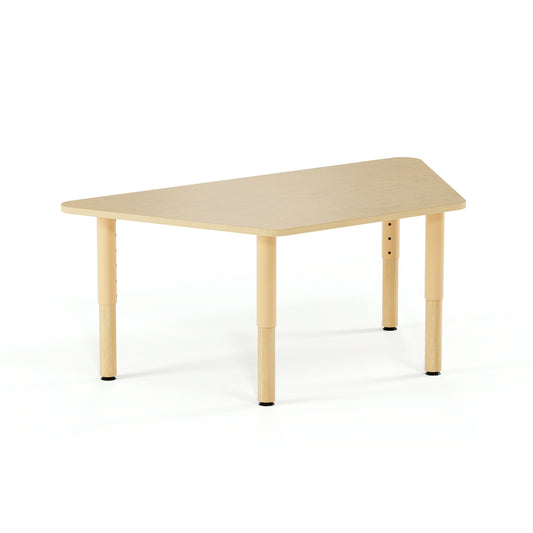 Environ Trapezoid Table - 48" x 24" - Natural - Adjustable
