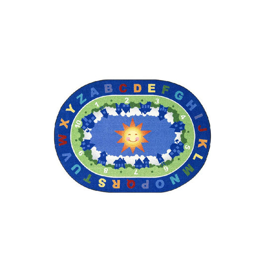 A Beautiful Day For Learning- Oval Classroom Rug