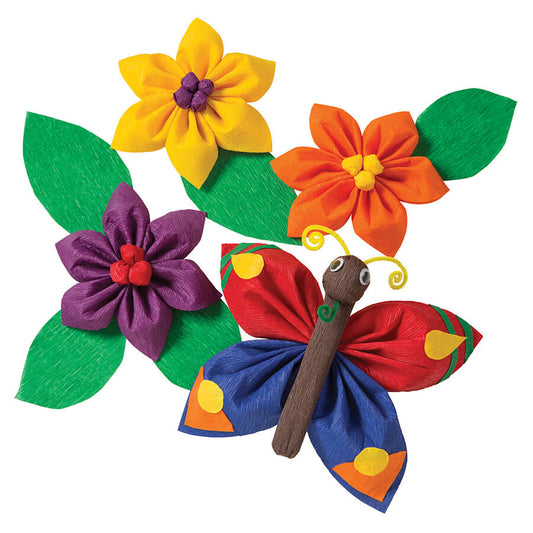 Crepe Paper - 10 Pack - Assorted Colours - 20" x 7.5"