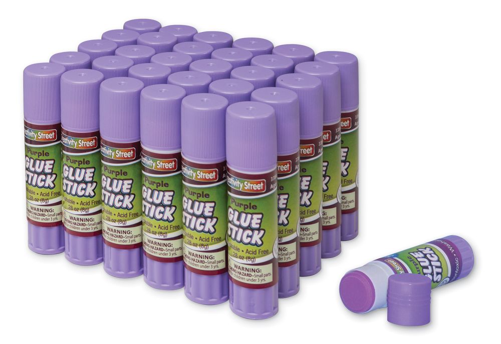 Creativity Street® Glue Sticks - Purple - 30 Count