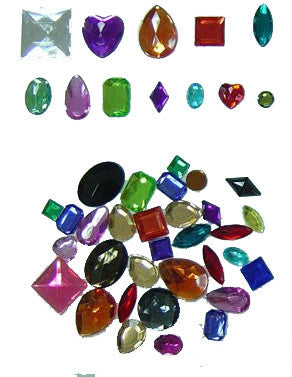 Acrylic Gemstones (250 gm)