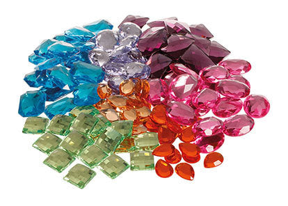 Acrylic Glitter Giant Stones 140pc - Grimm's