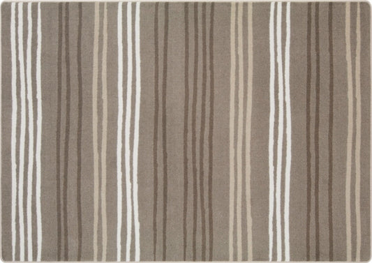 All Lined Up Neutral - Rectangle