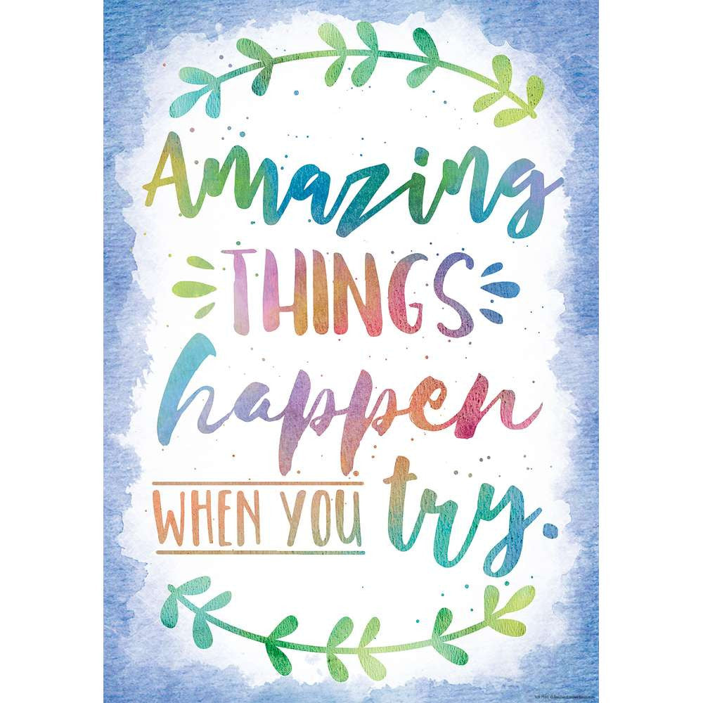 Amazing Things Happen When You Try Positive Poster – Sonsuh Educational ...