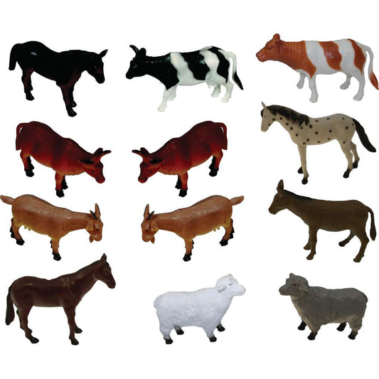 Animal Playsets - Farm Animals 6" (12 Pcs)