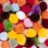 Assorted Coloured Pom Poms