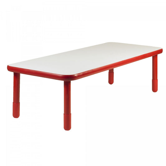 Baseline® Rectangular Table - 20" height - 72" x 30" - Candy Apple Red