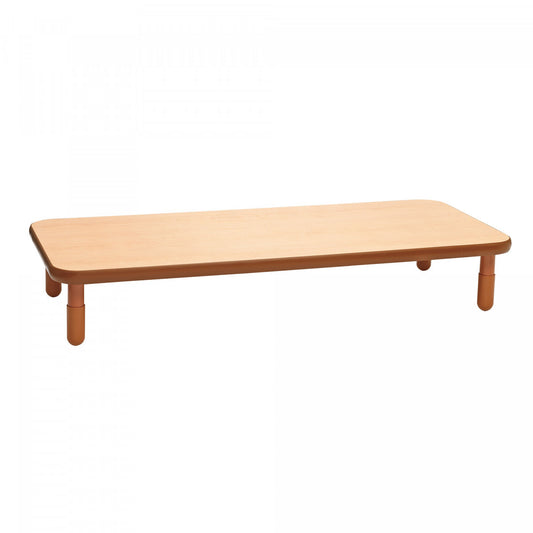 Baseline® Rectangular Table - 12" height - 72" x 30" - Natural Wood