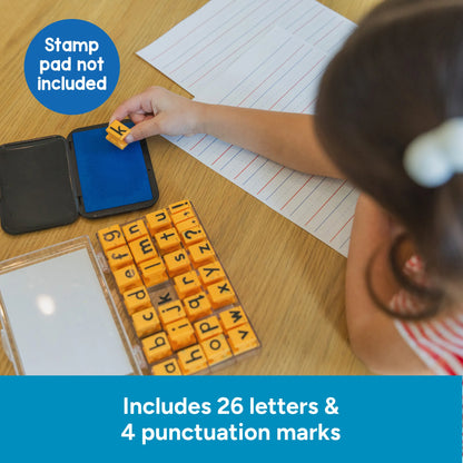 Alphabet Rubber Stamps — Lowercase 5/8"