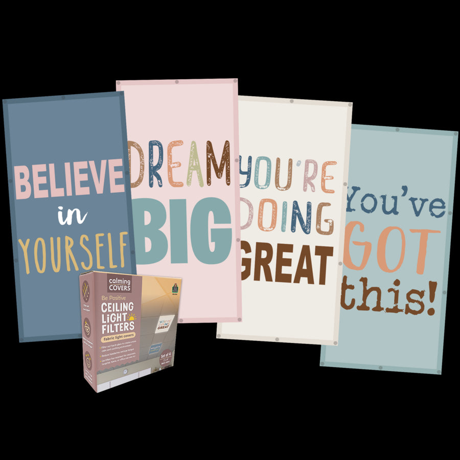Be Positive Calming Covers Ceiling Light Filters
