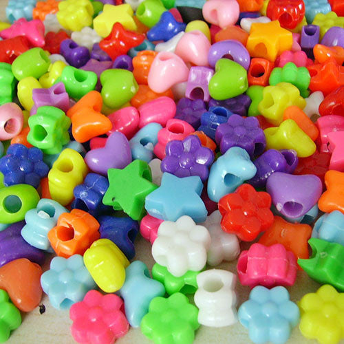 Beads Assorted Nature Shapes & Colours