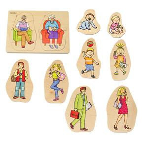 Beleduc 5 Layer Puzzle Grandma & Grandpa