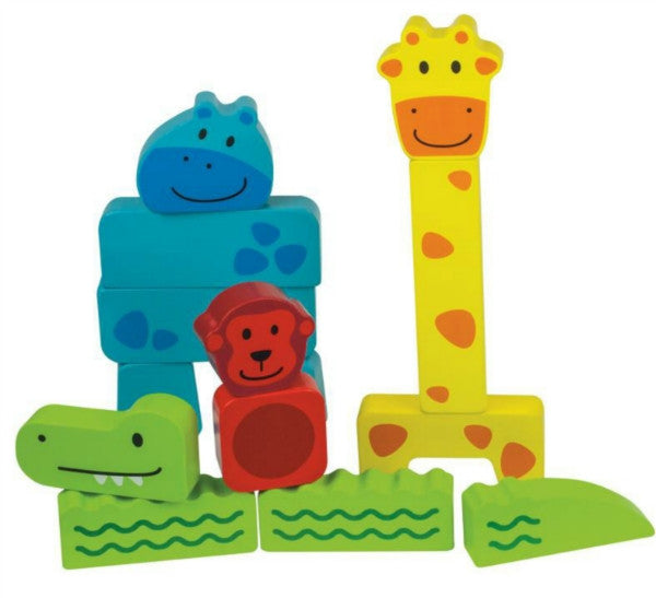 Beleduc Animal Puzzle Building Blocks