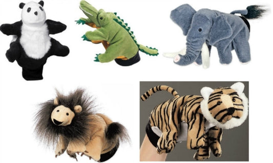Beleduc Wild Animals Hand Puppets set of 5