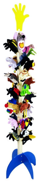 Beleduc Wooden Display for 28 Hand Puppets