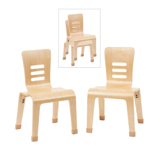 Bentwood Chairs 2 Pack (Stackable) 14"H