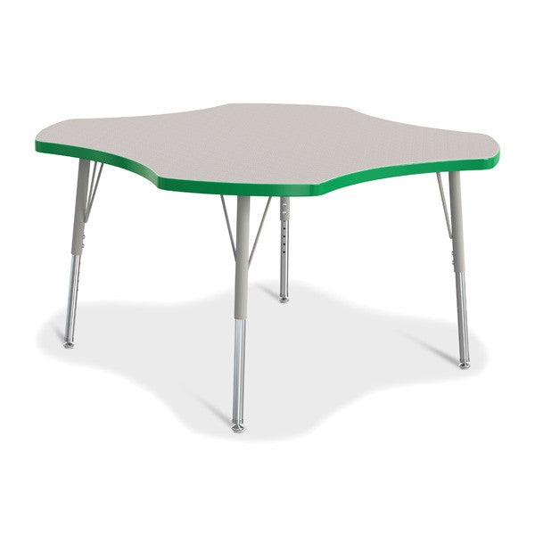 Berries Adjustable Activity Table - Four-Leaf (48") - Legs 15"-24" (Elementary)