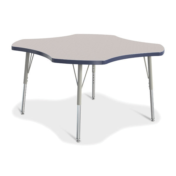 Berries Adjustable Activity Table - Four-Leaf (48") - Legs 15"-24" (Elementary)
