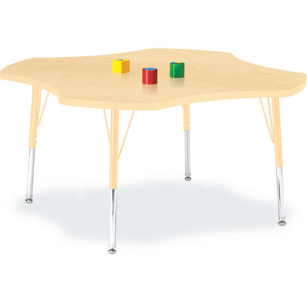 Berries Adjustable Activity Table - Four-Leaf (48") - Legs 15"-24" (Elementary)