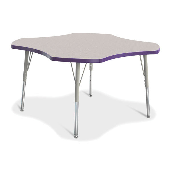 Berries Adjustable Activity Table - Four-Leaf (48") - Legs 15"-24" (Elementary)
