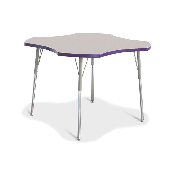Berries Adjustable Activity Table - Four-Leaf (48") - Legs 24"-31" (Adult)