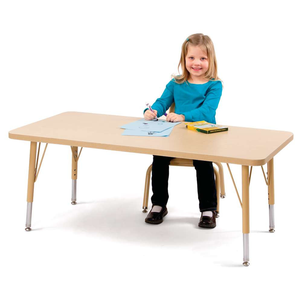 Berries Adjustable Activity Table - Rectangle (24"x36") - Legs 15"-24" (Elementary)