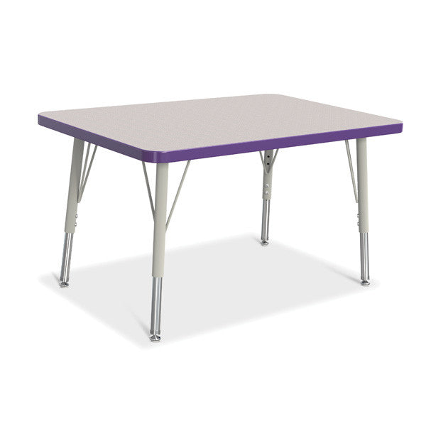 Berries Adjustable Activity Table - Rectangle (24"x36") - Legs 15"-24" (Elementary)
