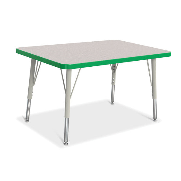 Berries Adjustable Activity Table - Rectangle (24"x36") - Legs 15"-24" (Elementary)