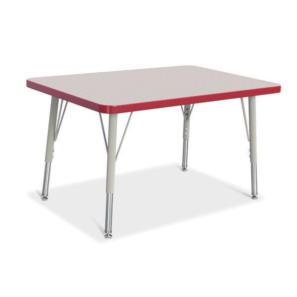 Berries Adjustable Activity Table - Rectangle (24"x36") - Legs 15"-24" (Elementary)