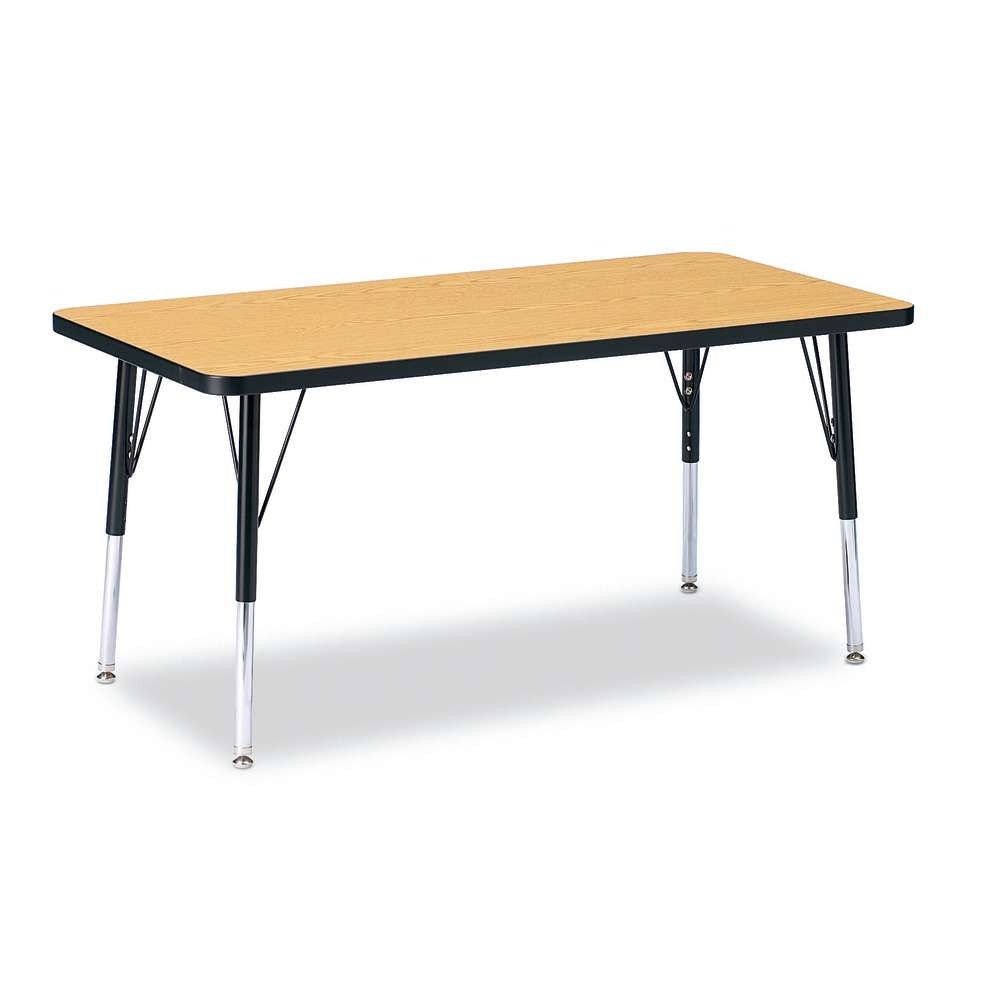 Berries Adjustable Activity Table - Rectangle (24"x48") - Legs 15"-24" (Elementary)