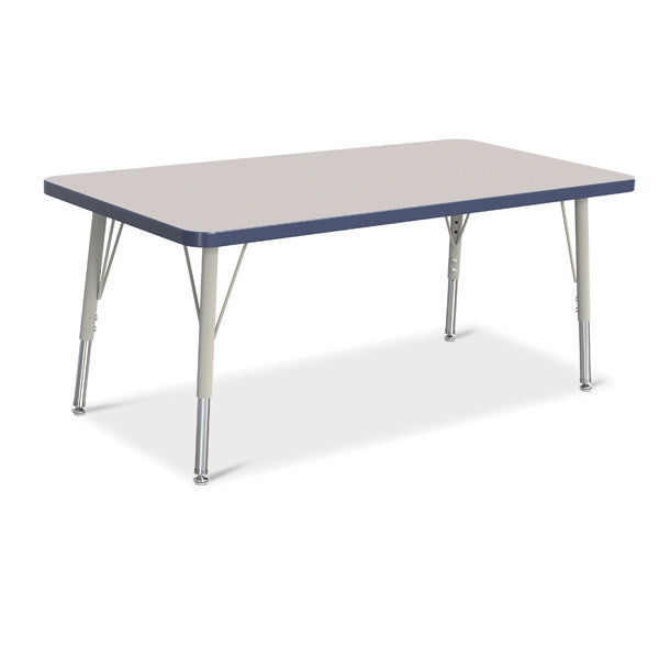 Berries Adjustable Activity Table - Rectangle (24"x48") - Legs 15"-24" (Elementary)