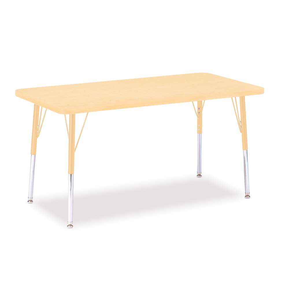 Berries Adjustable Activity Table - Rectangle (24"x48") - Legs 24"-31" (Adult)
