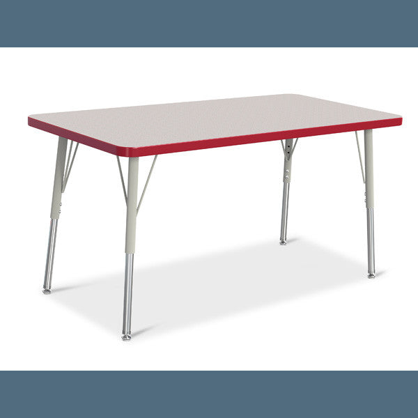 Berries Adjustable Activity Table - Rectangle (24"x48") - Legs 24"-31" (Adult)