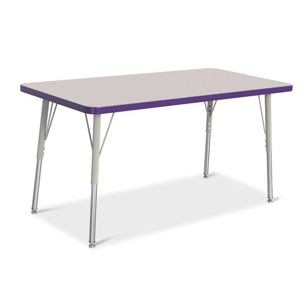 Berries Adjustable Activity Table - Rectangle (24"x48") - Legs 24"-31" (Adult)