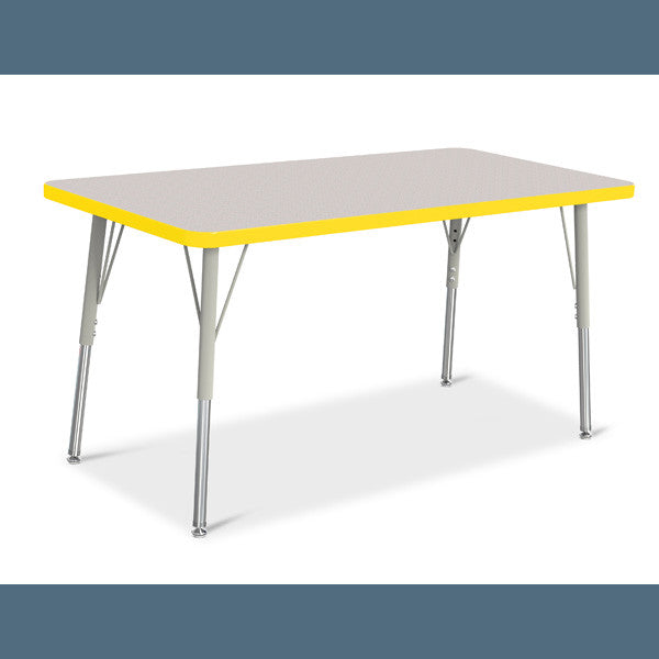 Berries Adjustable Activity Table - Rectangle (24"x48") - Legs 24"-31" (Adult)