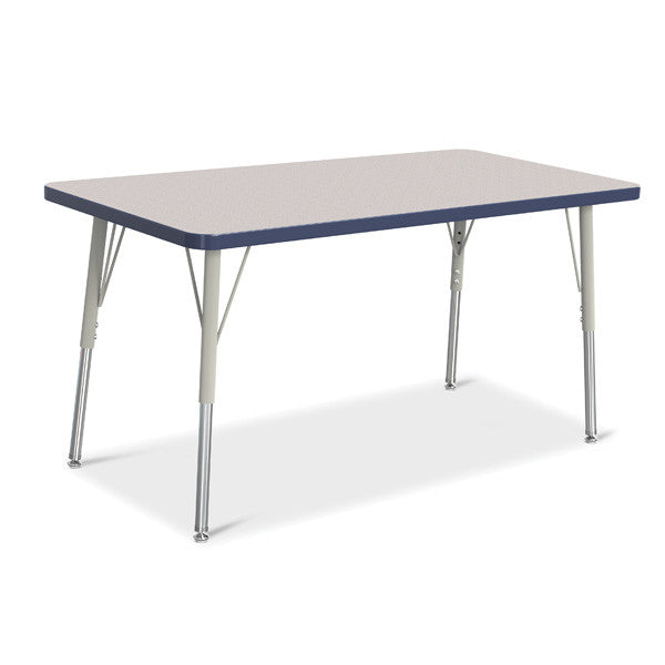 Berries Adjustable Activity Table - Rectangle (24"x48") - Legs 24"-31" (Adult)