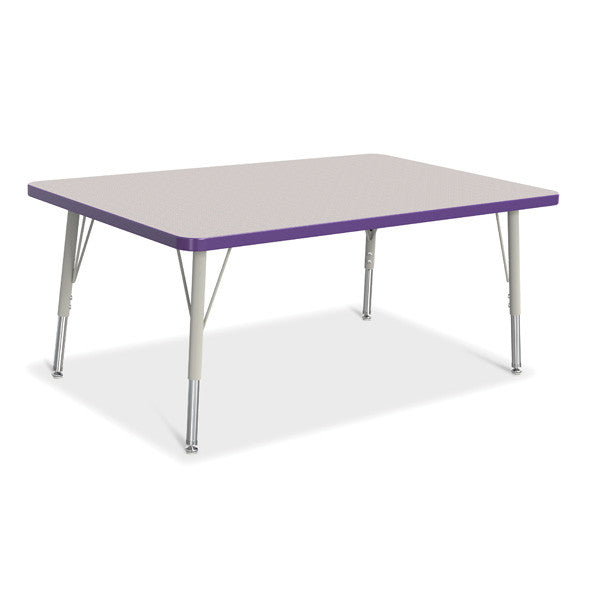 Berries Adjustable Activity Table - Rectangle (30"x48") - Legs 15"-24" (Elementary)