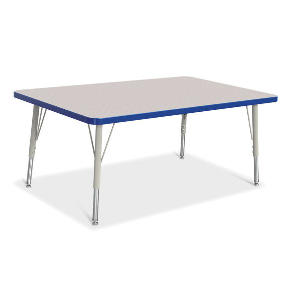 Berries Adjustable Activity Table - Rectangle (30"x48") - Legs 15"-24" (Elementary)