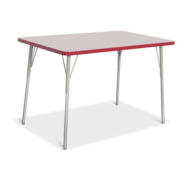 Berries Adjustable Activity Table - Rectangle (30"x48") - Legs 24"-31" (Adult)