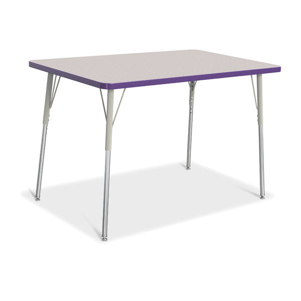 Berries Adjustable Activity Table - Rectangle (30"x48") - Legs 24"-31" (Adult)