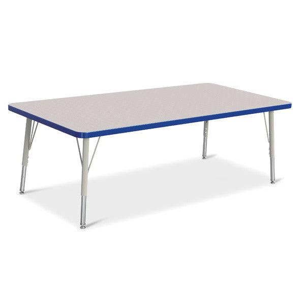 Berries Adjustable Activity Table - Rectangle (30"x60") - Legs 15"-24" (Elementary)