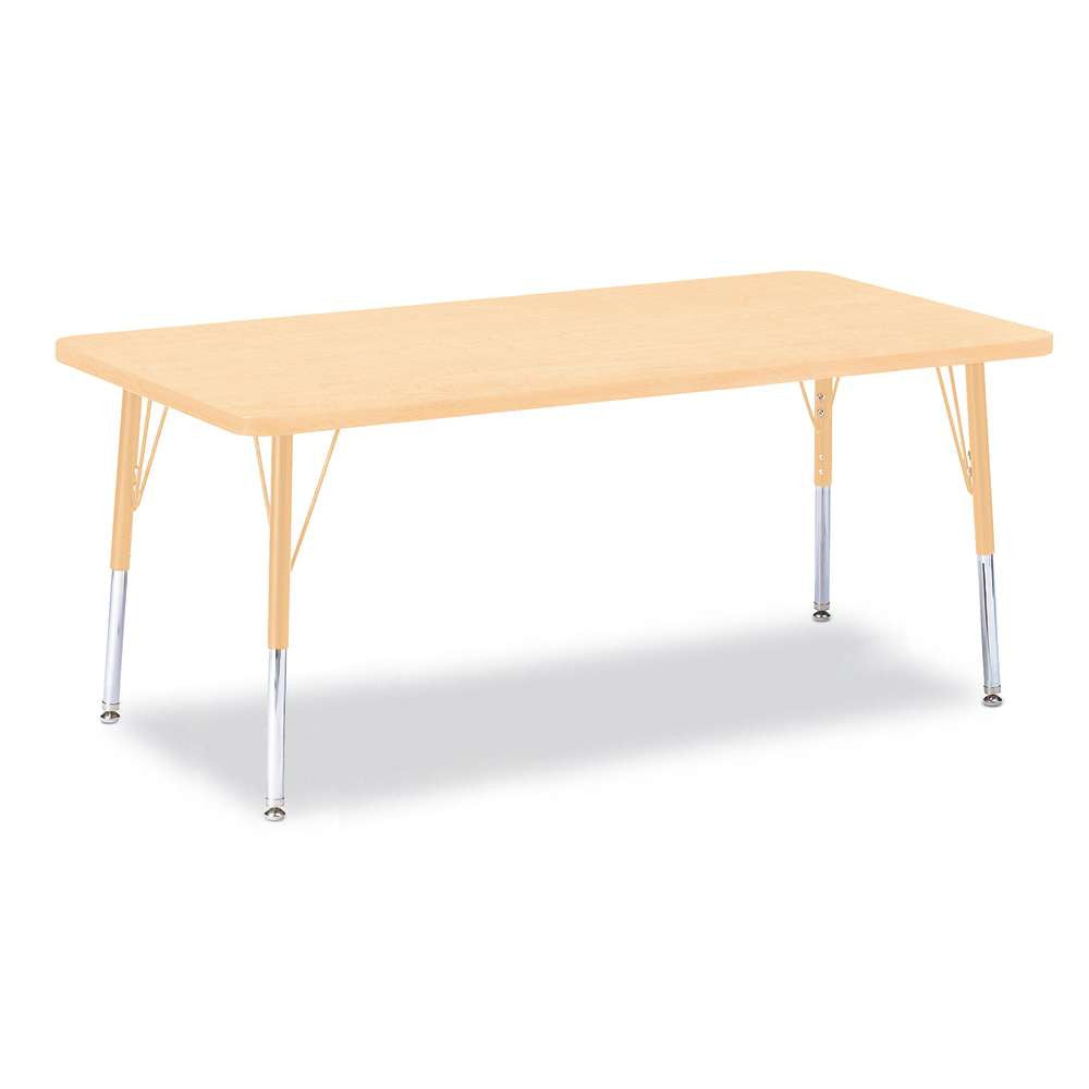 Berries Adjustable Activity Table - Rectangle (30"x60") - Legs 15"-24" (Elementary)